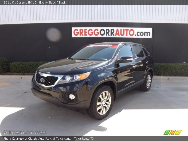 Ebony Black / Black 2011 Kia Sorento EX V6