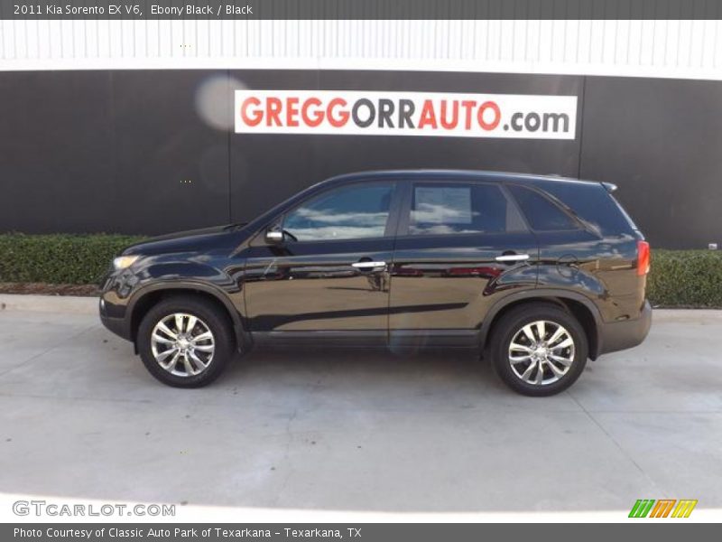 Ebony Black / Black 2011 Kia Sorento EX V6