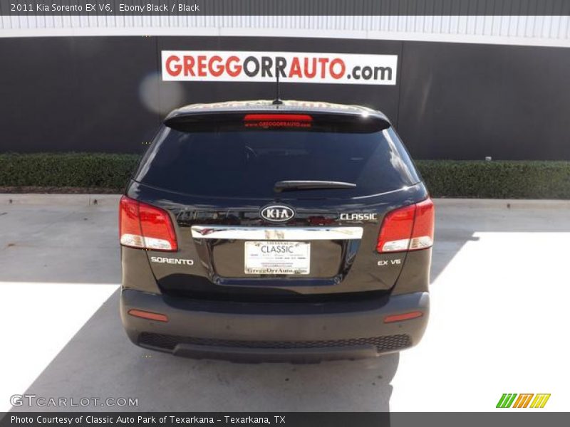 Ebony Black / Black 2011 Kia Sorento EX V6
