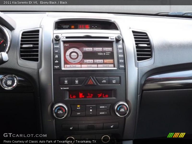 Ebony Black / Black 2011 Kia Sorento EX V6