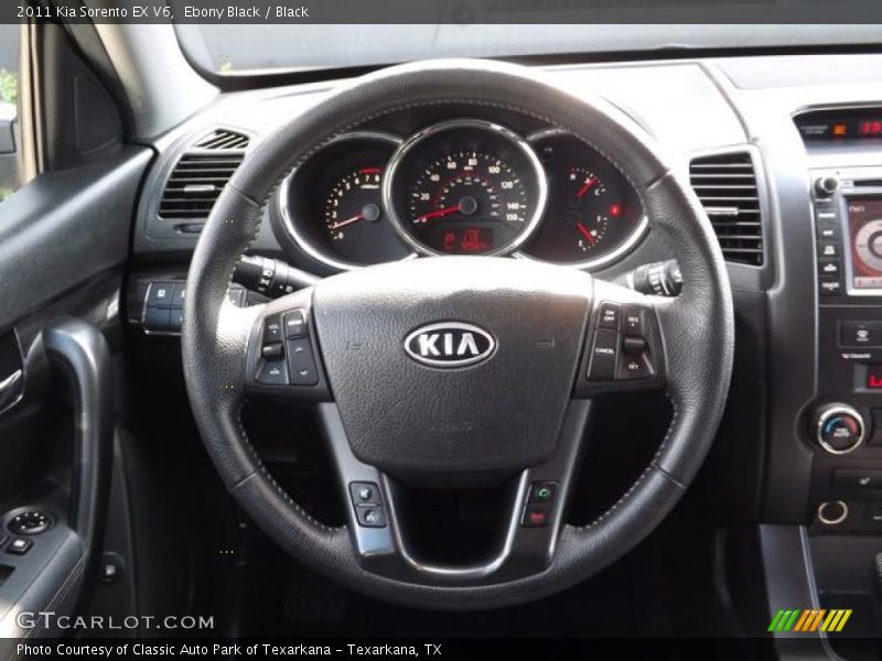 Ebony Black / Black 2011 Kia Sorento EX V6