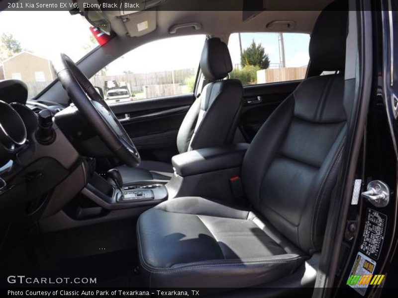 Ebony Black / Black 2011 Kia Sorento EX V6