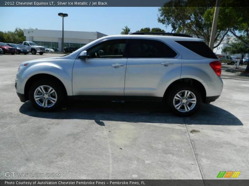 Silver Ice Metallic / Jet Black 2012 Chevrolet Equinox LT