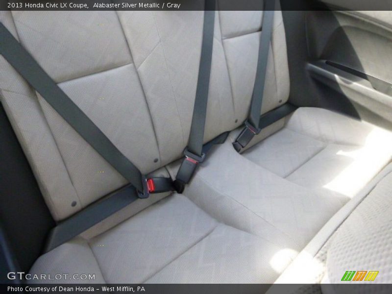 Alabaster Silver Metallic / Gray 2013 Honda Civic LX Coupe