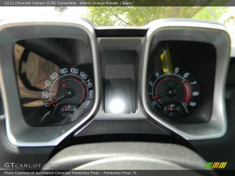 Inferno Orange Metallic / Black 2011 Chevrolet Camaro SS/RS Convertible