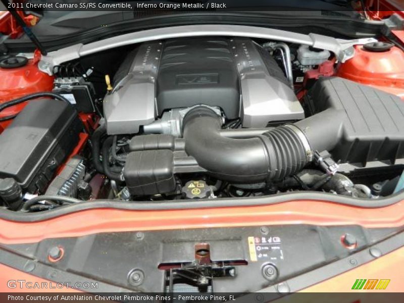 Inferno Orange Metallic / Black 2011 Chevrolet Camaro SS/RS Convertible