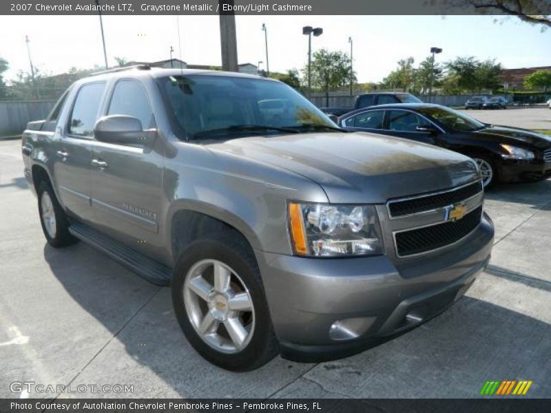 Graystone Metallic / Ebony/Light Cashmere 2007 Chevrolet Avalanche LTZ