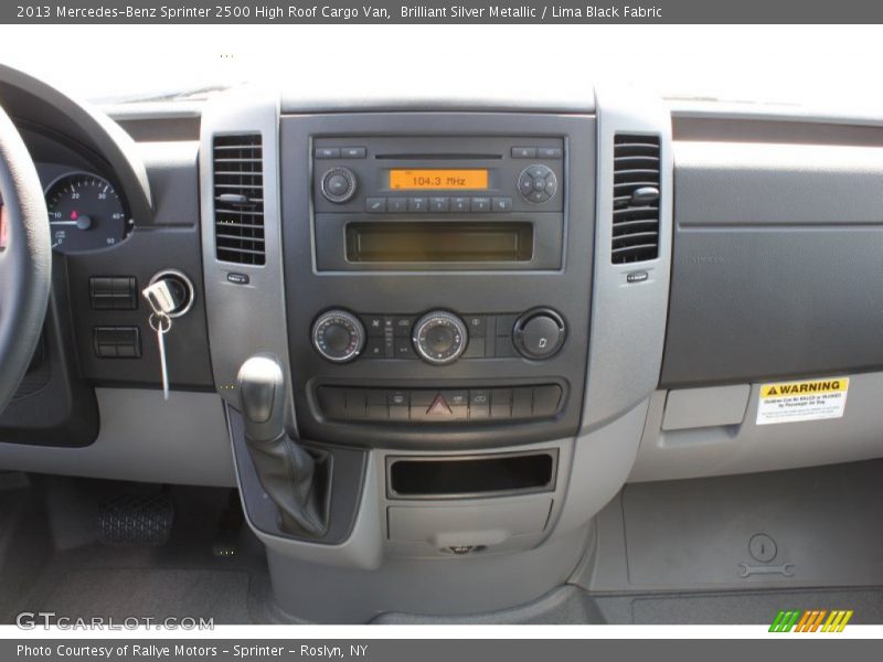 Dashboard of 2013 Sprinter 2500 High Roof Cargo Van