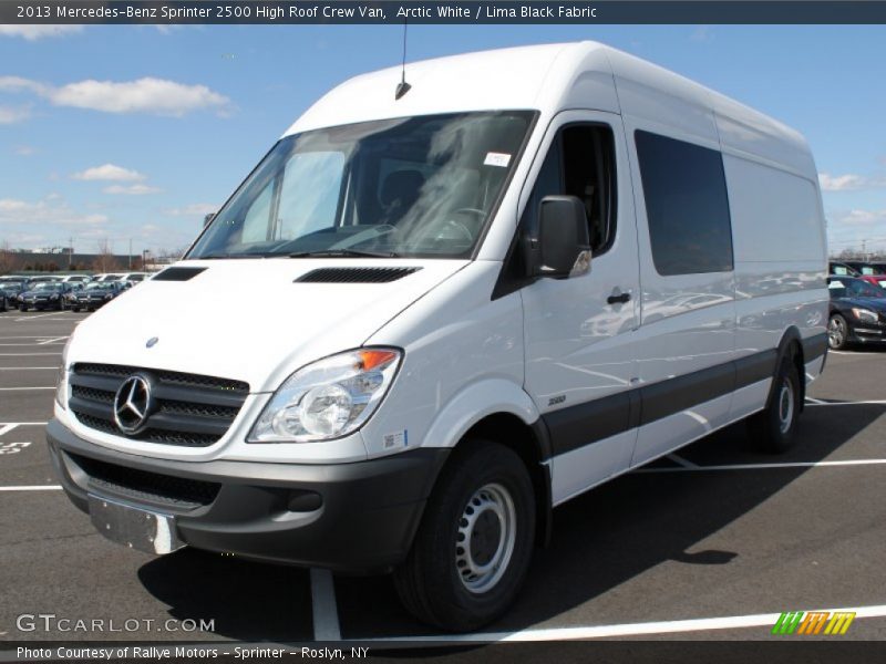 Front 3/4 View of 2013 Sprinter 2500 High Roof Crew Van