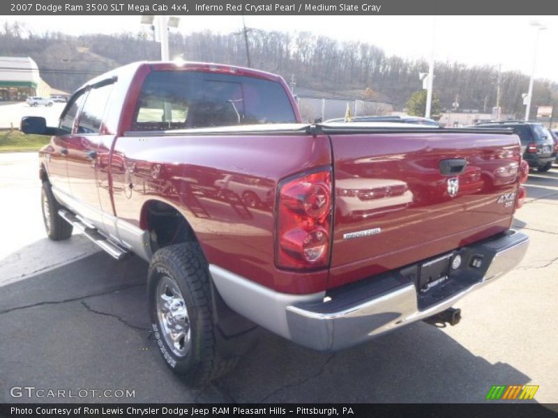 Inferno Red Crystal Pearl / Medium Slate Gray 2007 Dodge Ram 3500 SLT Mega Cab 4x4