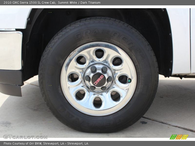 Summit White / Dark Titanium 2010 GMC Sierra 1500 SL Crew Cab