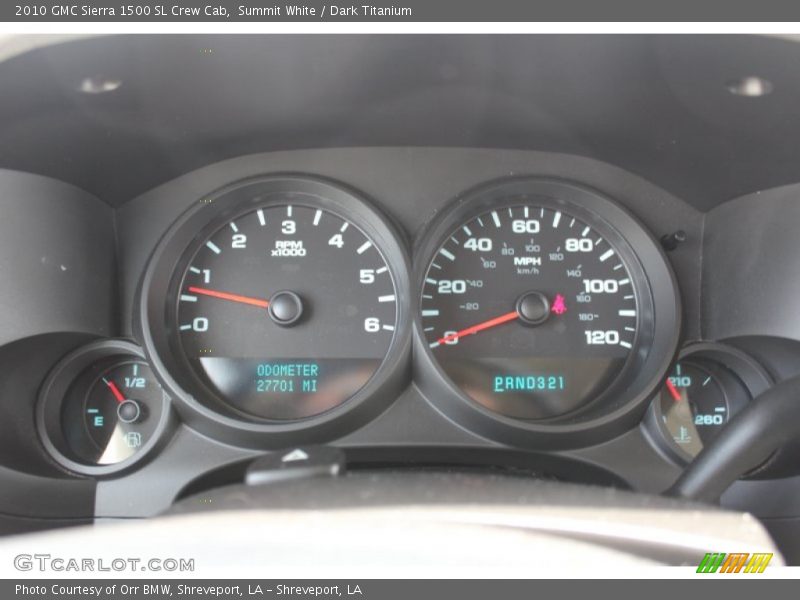 Summit White / Dark Titanium 2010 GMC Sierra 1500 SL Crew Cab