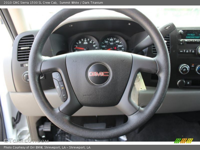 Summit White / Dark Titanium 2010 GMC Sierra 1500 SL Crew Cab