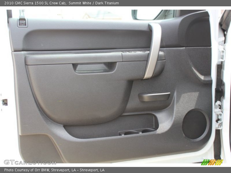 Summit White / Dark Titanium 2010 GMC Sierra 1500 SL Crew Cab