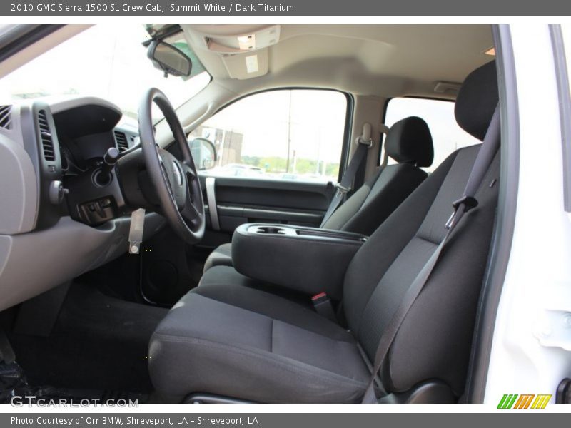 Summit White / Dark Titanium 2010 GMC Sierra 1500 SL Crew Cab
