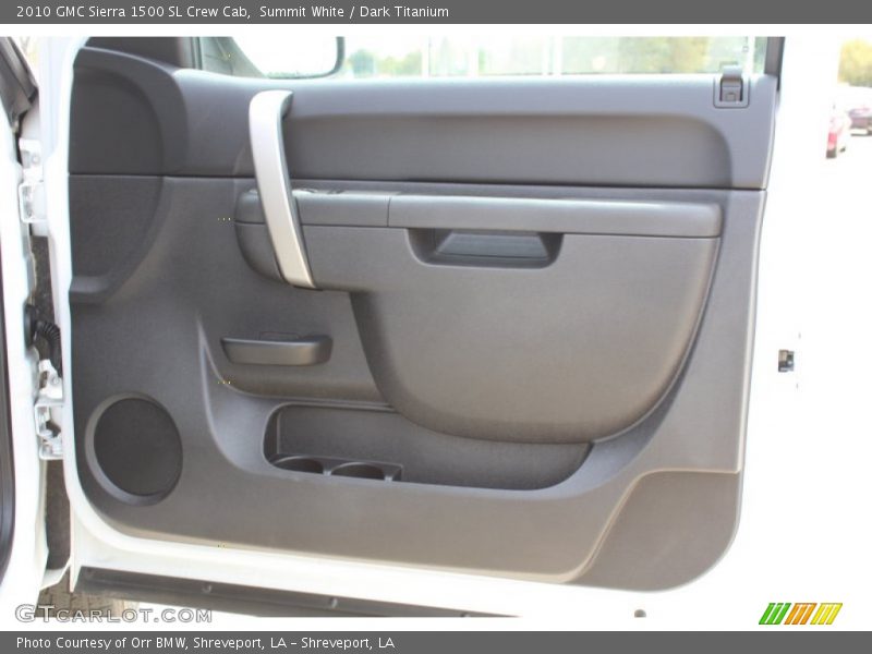 Summit White / Dark Titanium 2010 GMC Sierra 1500 SL Crew Cab