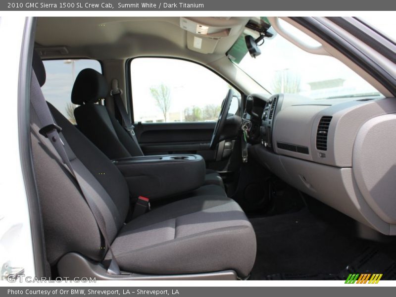 Summit White / Dark Titanium 2010 GMC Sierra 1500 SL Crew Cab