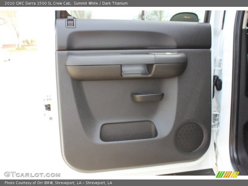 Summit White / Dark Titanium 2010 GMC Sierra 1500 SL Crew Cab
