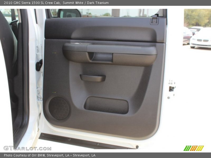 Summit White / Dark Titanium 2010 GMC Sierra 1500 SL Crew Cab