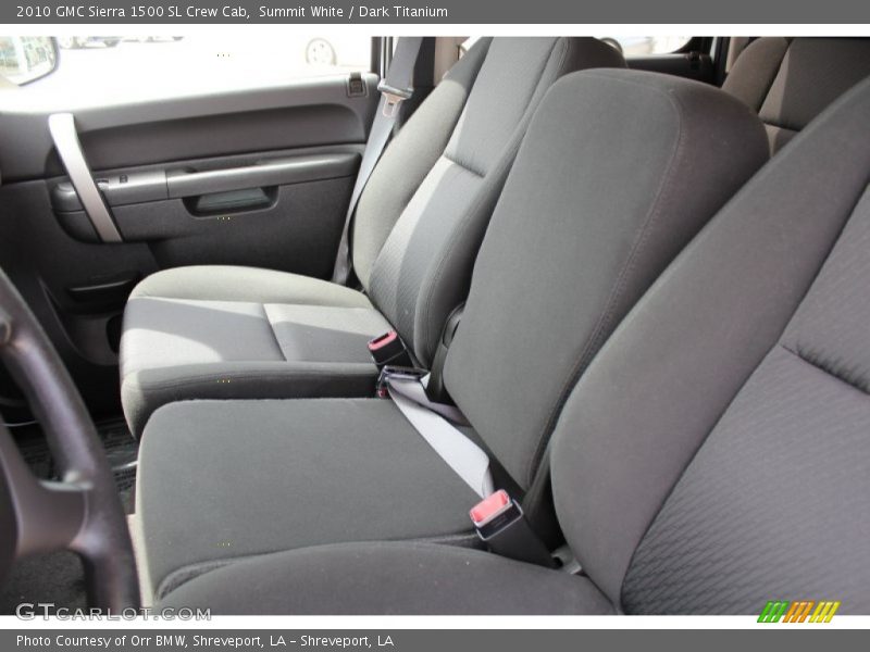 Summit White / Dark Titanium 2010 GMC Sierra 1500 SL Crew Cab