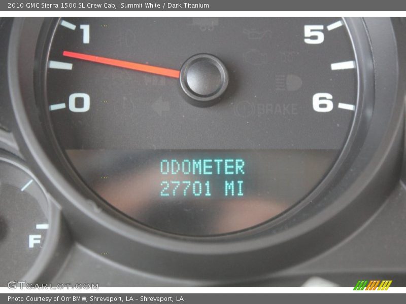 Summit White / Dark Titanium 2010 GMC Sierra 1500 SL Crew Cab