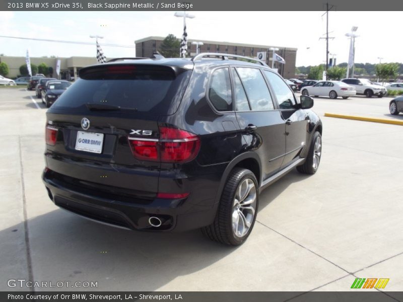 Black Sapphire Metallic / Sand Beige 2013 BMW X5 xDrive 35i