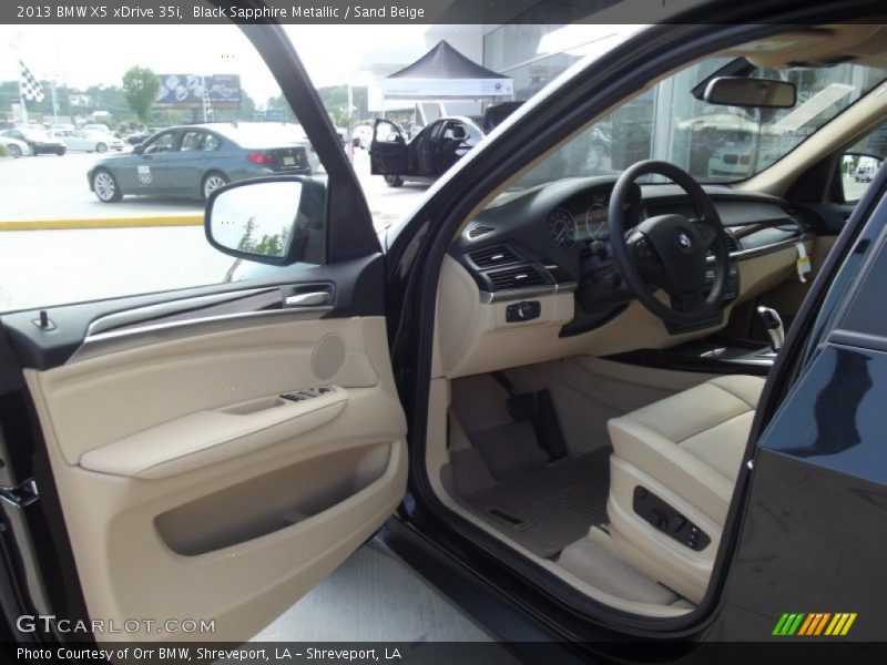 Black Sapphire Metallic / Sand Beige 2013 BMW X5 xDrive 35i