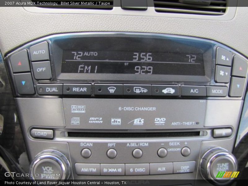 Controls of 2007 MDX Technology