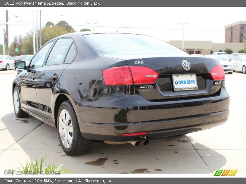 Black / Titan Black 2012 Volkswagen Jetta SE Sedan