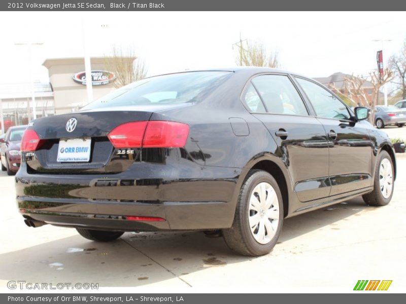 Black / Titan Black 2012 Volkswagen Jetta SE Sedan