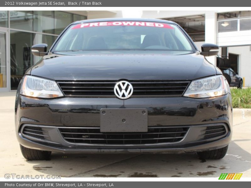 Black / Titan Black 2012 Volkswagen Jetta SE Sedan