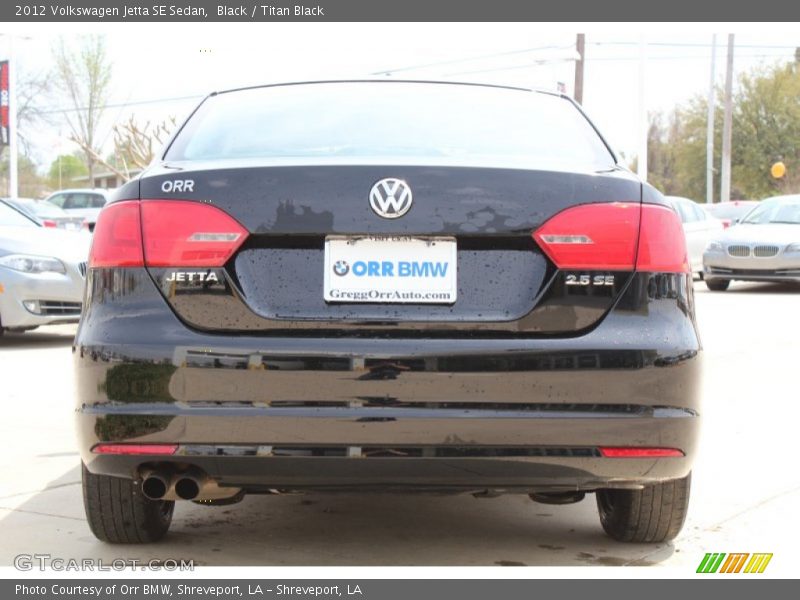 Black / Titan Black 2012 Volkswagen Jetta SE Sedan