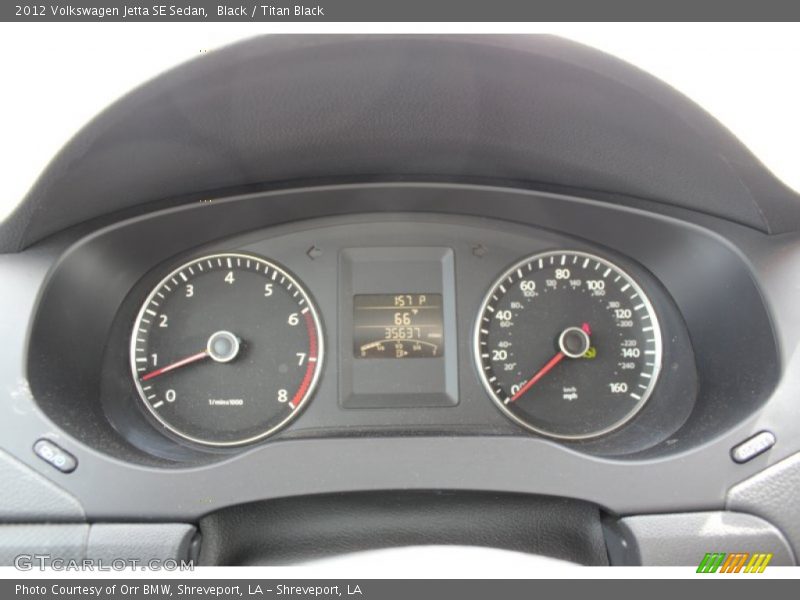 Black / Titan Black 2012 Volkswagen Jetta SE Sedan