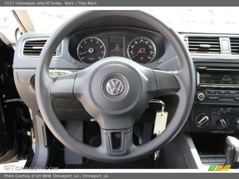 Black / Titan Black 2012 Volkswagen Jetta SE Sedan