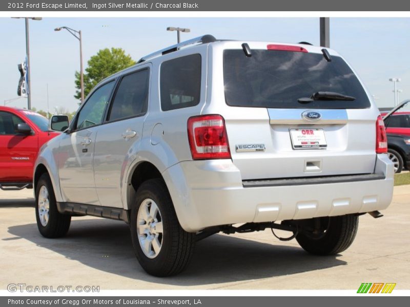 Ingot Silver Metallic / Charcoal Black 2012 Ford Escape Limited