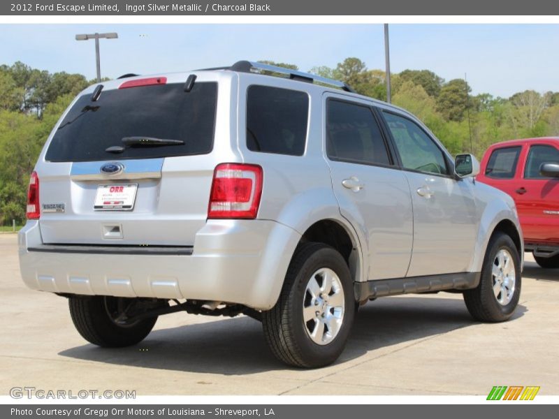 Ingot Silver Metallic / Charcoal Black 2012 Ford Escape Limited