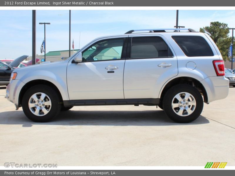Ingot Silver Metallic / Charcoal Black 2012 Ford Escape Limited