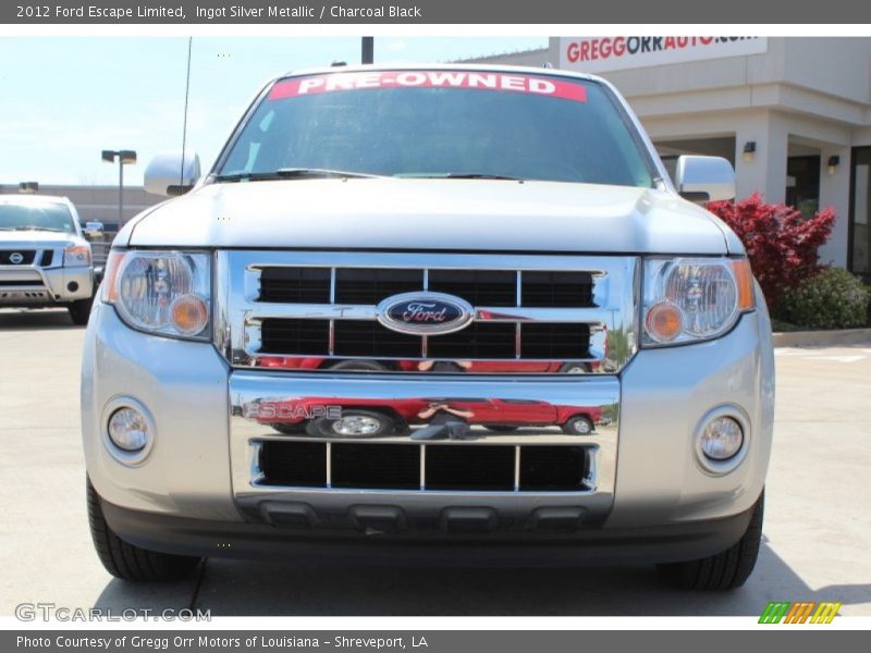 Ingot Silver Metallic / Charcoal Black 2012 Ford Escape Limited