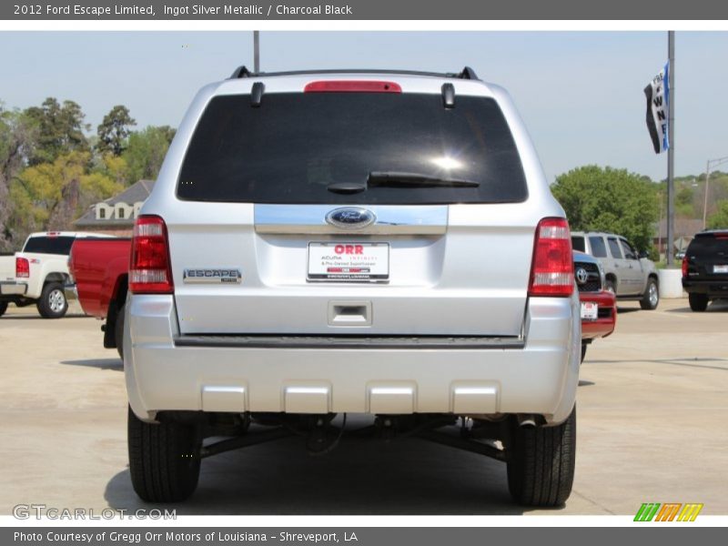 Ingot Silver Metallic / Charcoal Black 2012 Ford Escape Limited