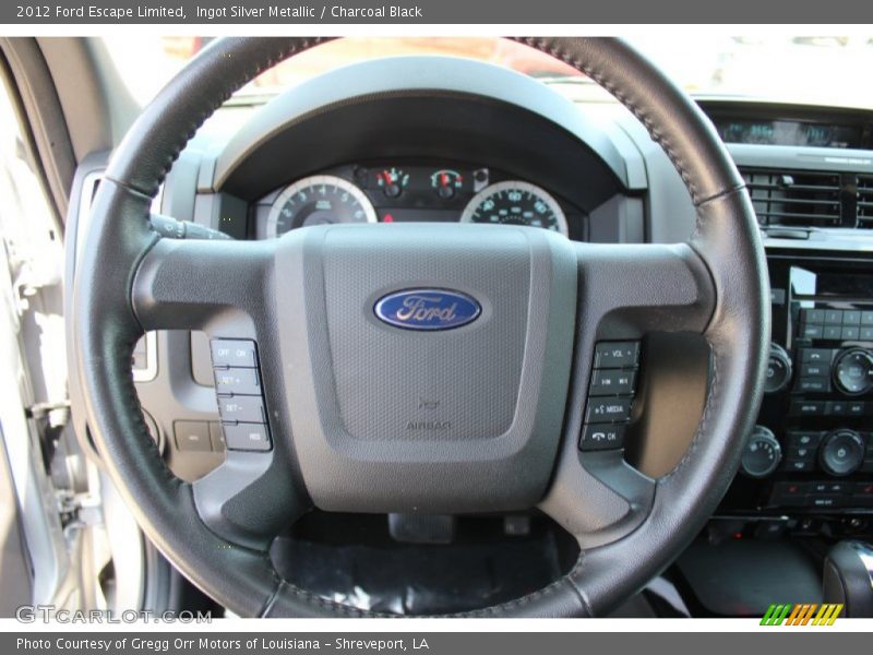 Ingot Silver Metallic / Charcoal Black 2012 Ford Escape Limited