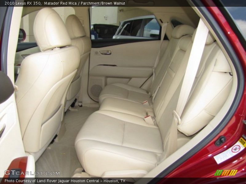 Rear Seat of 2010 RX 350