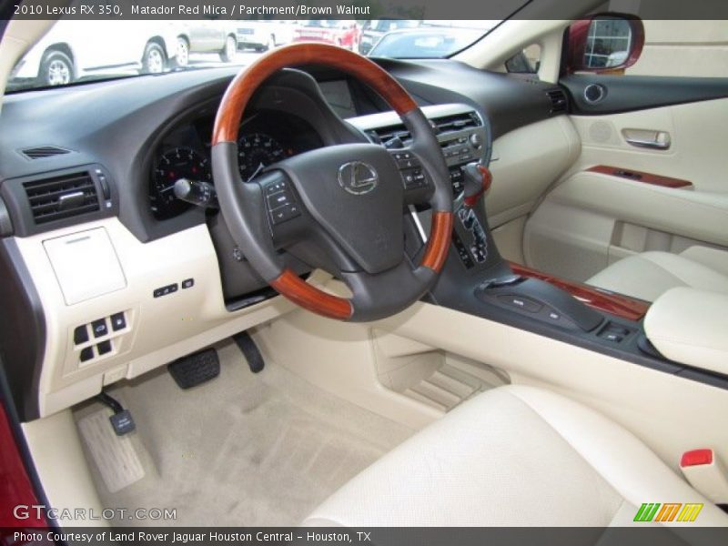 Parchment/Brown Walnut Interior - 2010 RX 350 