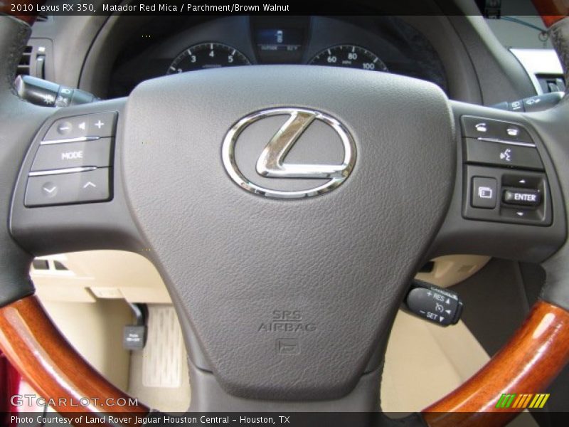 Matador Red Mica / Parchment/Brown Walnut 2010 Lexus RX 350