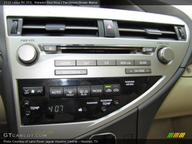 Matador Red Mica / Parchment/Brown Walnut 2010 Lexus RX 350