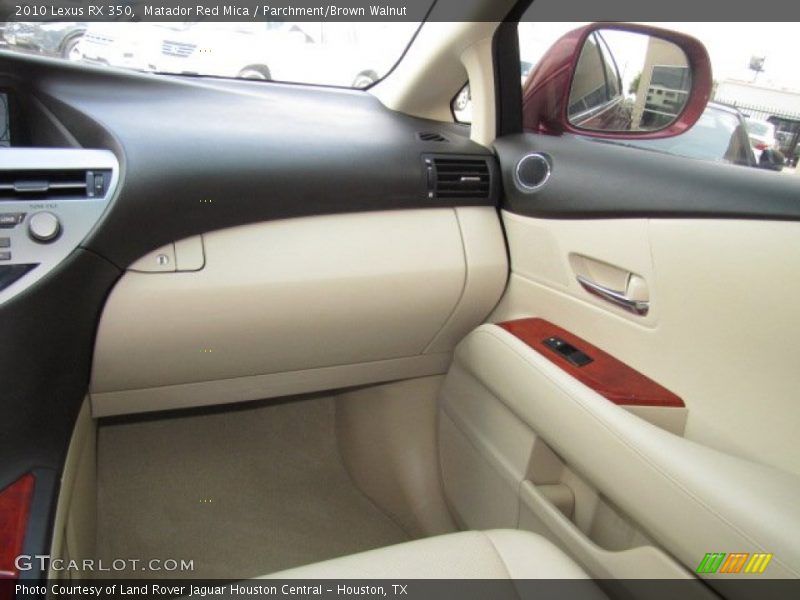 Matador Red Mica / Parchment/Brown Walnut 2010 Lexus RX 350