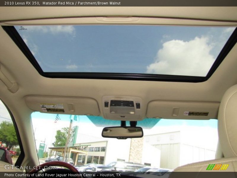 Matador Red Mica / Parchment/Brown Walnut 2010 Lexus RX 350