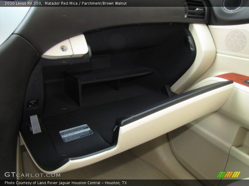 Matador Red Mica / Parchment/Brown Walnut 2010 Lexus RX 350