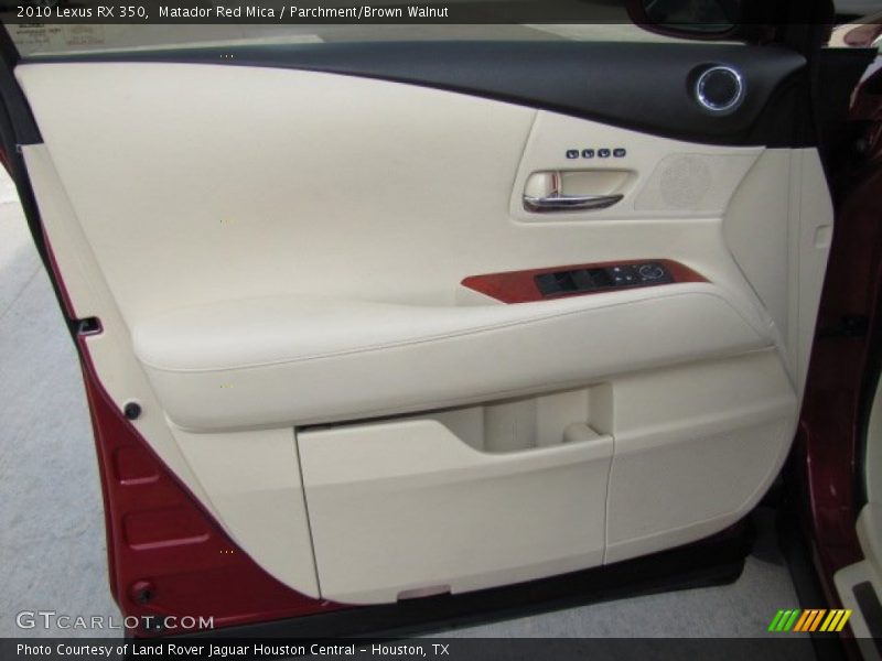 Matador Red Mica / Parchment/Brown Walnut 2010 Lexus RX 350