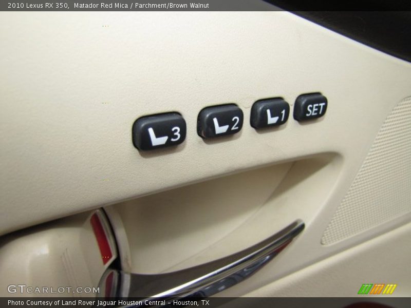 Matador Red Mica / Parchment/Brown Walnut 2010 Lexus RX 350