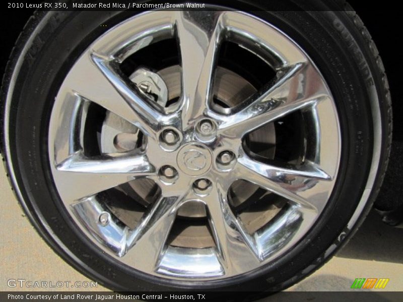 Matador Red Mica / Parchment/Brown Walnut 2010 Lexus RX 350